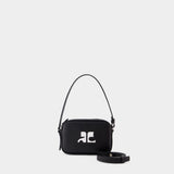 Sac Caméra Slim - Courreges - Cuir - Noir