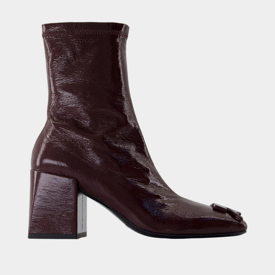 Bottines Reedition - Courreges - Cuir - Bordeaux