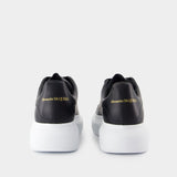 Sneakers Oversize - Alexander Mcqueen - Cuir - Noir/Blanc