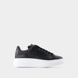 Sneakers Oversize - Alexander Mcqueen - Cuir - Noir/Blanc