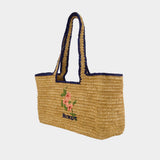Sac À Main Plagette - Rouje - Raphia - Beige