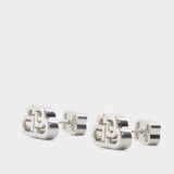 Boucles D'oreilles Bb Stud Xs - Balenciaga - Synthétique - Argenté
