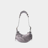 Sac Hobo Cagole Shoul Xs - Balenciaga - Cuir - Argenté