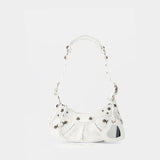 Sac Porté Épaule Le Cagole XS en Cuir d’Agneau Blanc