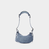 Sac Porté Épaule Le Cagole XS - Balenciaga - Denim - Bleu