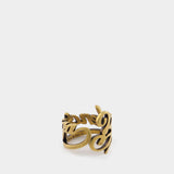 Bague Typo en Plaqué Or