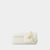 Wallet On Chain - PATOU - Cuir - Blanc