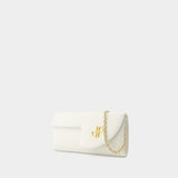 Wallet On Chain - PATOU - Cuir - Blanc