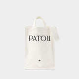 Cabas Vertical - PATOU - Coton - Blanc