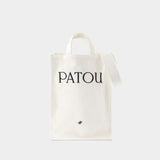 Cabas Vertical - PATOU - Coton - Blanc