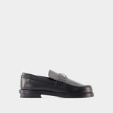 Mocassins Seal - Alexander McQueen - Cuir - Noir/Argenté