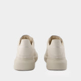 Sneakers Oversized - Alexander McQueen - Cuir - Beige