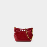 Sac À Main Peak - Alexander McQueen - Cuir Synthétique - Bordeaux