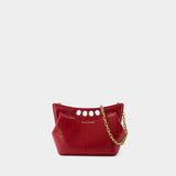 Sac À Main Peak - Alexander McQueen - Cuir Synthétique - Bordeaux