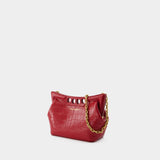 Sac À Main Peak - Alexander McQueen - Cuir Synthétique - Bordeaux