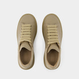 Sneakers Oversized - Alexander McQueen - Cuir - Marron