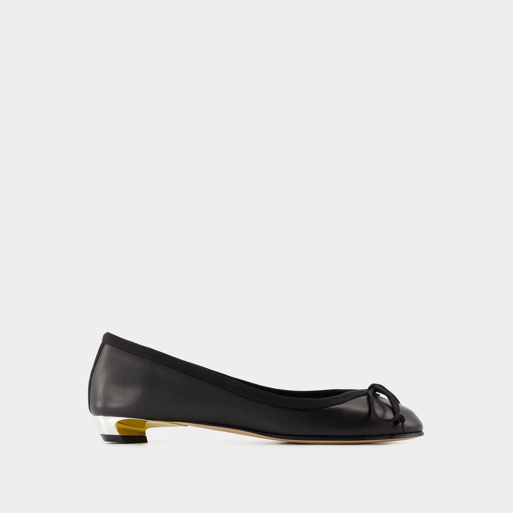 Ballerines Alexander McQueen Noir/or - Ornement Crâne - Taille 39 (IT) - Daim - Neuves Sans Emballage