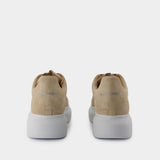 Sneakers Oversized - Alexander McQueen - Cuir - Beige