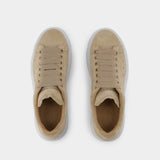 Sneakers Oversized - Alexander McQueen - Cuir - Beige
