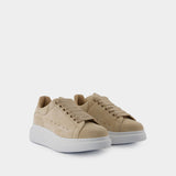 Sneakers Oversized - Alexander McQueen - Cuir - Beige