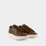 Sneakers Oversized - Alexander McQueen - Cuir - Kaki