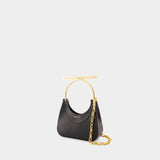 Sac À Main Mini Cross Bar - Alexander McQueen - Cuir - Noir/Doré