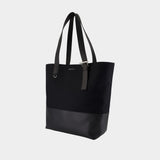 Cabas T Bar Shopper - Alexander McQueen - Toile - Noir