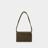 Sac Porté Épaule Voulez Vous - AMI Paris - Cuir - Kaki