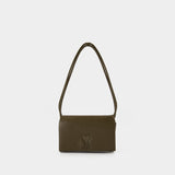 Sac Porté Épaule Voulez Vous - AMI Paris - Cuir - Kaki