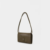 Sac Porté Épaule Voulez Vous - AMI Paris - Cuir - Kaki