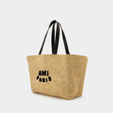 Cabas - AMI Paris - Raphia - Neutre