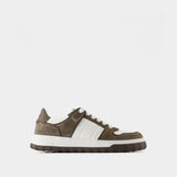 Sneakers Mid - AMI Paris - Cuir - Blanc