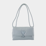 Sac Porté Épaule Voulez Vous - AMI Paris - Cuir - Bleu