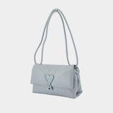 Sac Porté Épaule Voulez Vous - AMI Paris - Cuir - Bleu