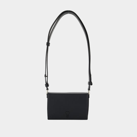 Sac À Bandoulière Adc - AMI Paris - Cuir - Noir