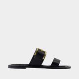 Sandales Buckle - AMI Paris - Cuir - Noir