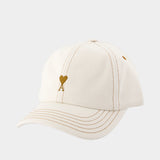 CasquetteTobacco Ami De Coeur - AMI Paris - Coton - Blanc
