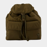 Sac À Dos Marcel - AMI Paris - Nylon - Kaki