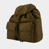 Sac À Dos Marcel - AMI Paris - Nylon - Kaki