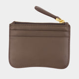 Porte-Carte Paris Paris Zipped - AMI Paris - Cuir - Marron