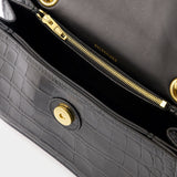 Sac Porté Épaule Crush Chain S - Balenciaga - Cuir - Noir