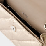 Sac À Bandoulière Crush Chain S - Balenciaga - Cuir - Beige
