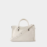Sac À Main Le City Small - Balenciaga - Cuir - Blanc