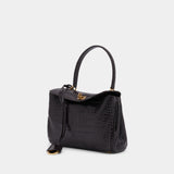 Sac À Main Rodeo Top Handle Small - Balenciaga - Cuir - Marron