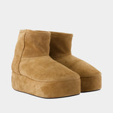 Bottes Alaska - Balenciaga - Cuir - Marron