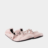 Ballerines City - Balenciaga - Cuir - Rose