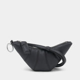 Porte-Monnaie Croissant - Lemaire - Toile - Marron Foncé