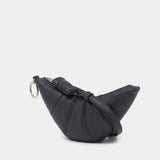 Porte-Monnaie Croissant - Lemaire - Toile - Marron Foncé