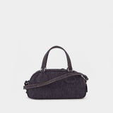 Sac À Bandoulière Friday Bowling Baguette - Courreges - Cuir - Gris