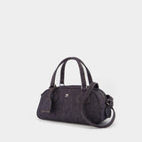 Sac À Bandoulière Friday Bowling Baguette - Courreges - Cuir - Gris